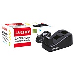 Диспенсер для скотча " deVente " 10,5*6*4,5см пластиковый, для клейкой ленты 18мм, картонная упаковка, черный