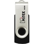 Флеш-диск " Mirex " 16GB Swivel черный USB 2.0