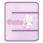 Папка для труда " Пчелка " А4 (325*230*25мм) ПТР-1 Cute rabbit, молния вокруг, пластик
