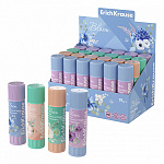 Клей-карандаш " Erich Krause " EasyStick Pastel Bloom 19гр, основа PVP, 4 дизайна, картонный дисплей
