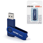 Флеш-диск " Mirex " 256GB Swivel темно-синий USB 2.0
