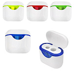 Точилка " KWELT " 5*5*2,5см пластиковая 2 отверстия, с контейнером, цвет ассорти (4 цвета), пластиковая упаковка