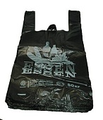 Пакет майка ПНД 30см+16см*55см 25мк ESSEN черный