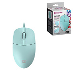 Мышь " Defender " MB-241 Azora проводная оптическая, 2 кн, голубая, 1200 DPI, кабель USB 1,8м