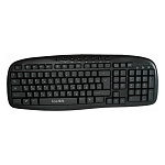 Клавиатура " FaisON " Media K111, черная, мембранная, проводное подключение USB, 1,5м