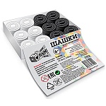 Игра настольная " Русский стиль " Шашки классические, состав: пластиковые шашки - 24шт, картонная упаковка 10,5*15*2см