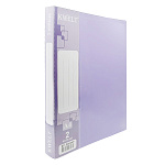 Папка 2 кольца " KWELT " А4 27мм Standart лаванда, пластик 0,7мм, бумажная вставка во внешний кармашек, внутренний карман, индивидуальный штрихкод