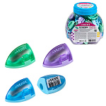 Точилка " deVente " Pastel 1 отверстие, с контейнером, ассорти, пластиковая туба