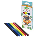 Фломастеры " Hatber " ECO Жж-Мяу 6цв круглые, вентилируемый колпачок, картонная упаковка, европодвес