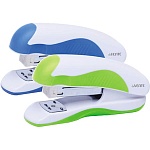 Степлер №24/6, 26/6 на 20л " deVente " Color 70скоб пластиковый, противоскользящая резиновая вставка, два режима скрепления скоб, глубина закладки бумаги 45мм, металлический механизм подачи скоб, ассорти (без возможности выбора цвета), картонная упаковка