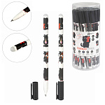 Ручка пиши-стирай гелевая " Феникс " Черный кот синяя 0,5мм, в пластиковой тубе