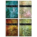 Тетрадь для нот " Альт " А4 50л спираль Вертикальная (ассорти), обложка - глянцевый ламинированный картон, тиснение золотой фольгой, 4 дизайна