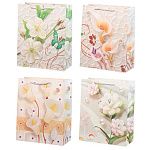 Пакет бумажный " Basir " 26*32*12см Цветы, ассорти (без возможности выбора дизайна), ламинированный