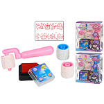 Набор для творчества " Basir " Космонавт, в наборе: ролик-штамп фигурный - 3шт, штемпельная подушка, пластиковая упаковка