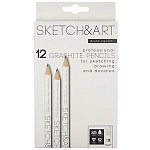 Карандаш ч/гр " Bruno Visconti " Sketch&Art. Jumbo B, трехгранный, деревянный, заточенный, картонная упаковка