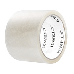 Скотч " KWELT " 75мм*60м 40мкм прозрачный, индивидуальный штрихкод, гарантированная намотка