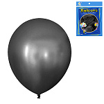 Шар латексный " KWELT "  9"/23см металлик черный