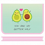 Папка " Пчелка " А4-04 (325*230*25мм) молния вокруг Половинки, печать на пластике