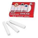 Мел белый 6шт " Koh-i-Noor "