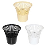 Корзина для бумаг " Милих " 10л сетчатая, пластиковая, ассорти (без возможности выбора цвета)