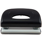 Дырокол на 10л " KW-trio " Dolphin пластиковый, встроенная линейка, черный