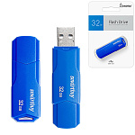 Флеш-диск " SmartBuy " 32GB Clue синий USB 2.0, пластик