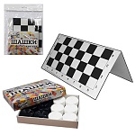 Игра настольная " Русский стиль " Шашки классические, состав: картонное складное поле 50*34см, пластиковые шашки в коробке - 24шт, пакет, европодвес