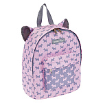 Рюкзак " Erich Krause " 22*25*11см EasyLine mini Animals 6L Little Scottie, розовый, 1 отделение, карман на молнии, регулируемые лямки, ручка-петля, светоотражающие элементы, декоративные ушки